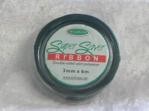 3mm x 6m Double Sided Satin Ribbon Bottle